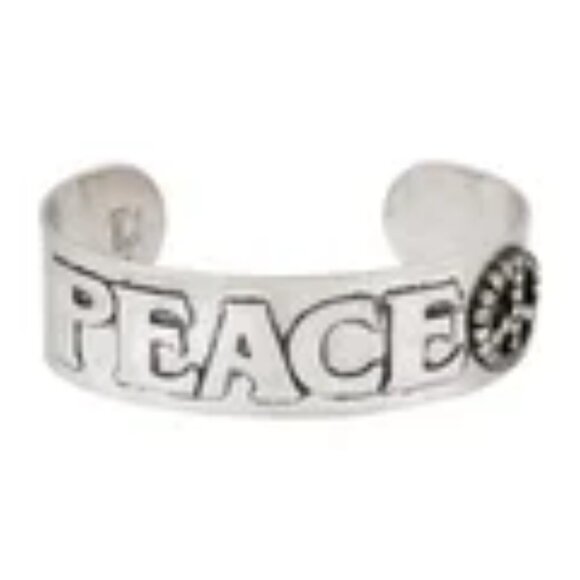DANNIJO Jewelry - Dannijo Woodstock Peace Cuff Bracelet RARE NEW